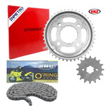 Kit Relação Vaz + Corrente Kmc C/ Retentor Cg Titan Fan 160