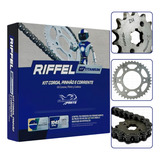Kit Relação Ybr Factor Fazer 150 Transmissão Riffel Aço 1045