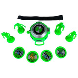 Kit Relógio Ben 10 Omnitrix Lançador De Discos Promoção