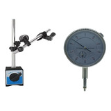 Kit Relógio Comparador + Base Magnética
