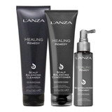 Kit Remedy Cleanser Shampoo, Cond. E Scalp Treatment Lanza