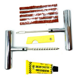 Kit Remendo Macarrão Reparo Pneu Carro Moto S/ Câmara Ferro
