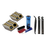 Kit Remendo Reparo Câmara Ar Bike + 20 Remendos + Espatulas