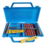 Kit Reparo De Pneu Ferro Remendo Automotivo Carromoto Maleta