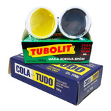 Kit Reparo Massa Epóxi Tubolit 300g E Massa Cola Tudo 100g