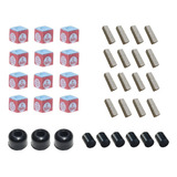 Kit Reparo Para Tacos Snooker Sinuca Bilhar Giz Ponteira