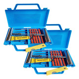 Kit Reparo Pneu Ferro Remendo Automotivo Maleta 2 Pçs Full
