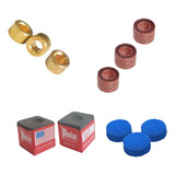 Kit Reparo Taco Bilhar 11mm Sola Master +celeron +metal +giz