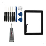 Kit Reparo + Touch Compatível Com iPad 4 A1458 A1459 A1460