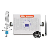 Kit Repetidor Celular 850+1800mhz Dualband 70db