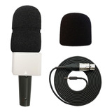 Kit Reportagem Microfone Celular Live Gravações