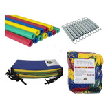 Kit Reposição De Acessórios Cama Elástica 4,27 Metros 4pés Cor Colorido Cor Da Lona De Salto Multicolor Cor Da Proteção De Molas Multicolor