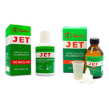 Kit Resina Acrílica Rápida Auto Jet Incolor 78gr + 250ml