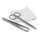 Kit Retirada De Pontos Estéril Com Pinça Tesoura Kolplast