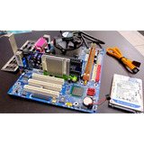 Kit Retro Placa Mae Ga-8i865gme-775 Pentium D 2gb Hd Fx5200
