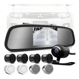 Kit Retrovisor Interno + Camera + Sensor 8 Ponto L200 Triton