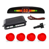 Kit Retrovisor Lcd C/ Camera + Sensor De Estacionamento Re