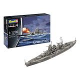 Kit Revell Navio De Guerra Gneisenau 1/1200 48 Peças 05181