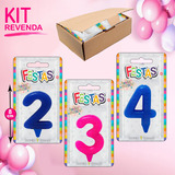 Kit Revenda 100 Velas Aniversário Atacado De 0 A 9 