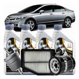 Kit Revisao 10w30 Honda Civic 1.8 Flex 2008 2009 2010 2011