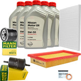 Kit Revisão March Versa 1.6 Flex Troca De Óleo Original 5w30