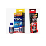 Kit Revitalizador De Farol Instantâneo E Tira Riscos Luxcar
