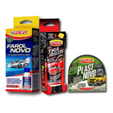 Kit Revitalizador De Farol Tira Riscos Renovador De Plástico