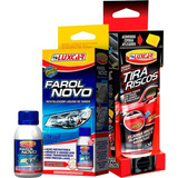 Kit Revitalizador Farol Novo Instantâneo Tira Riscos Luxcar