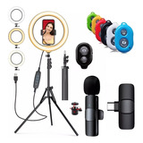 Kit Ring Light Tripe Controle Bluetooth