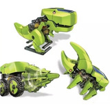Kit Robo Solar Dinossauro Brinquedo Para Montar 3 Em 1