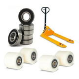 Kit Roda Carga Dupla Nylon Paleteira Vonder C/rolamentos