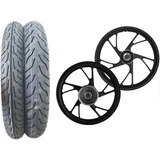 Kit Roda Pe De Galinha Titan 150 (à Disco) +pneus Vipal 18
