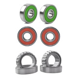 Kit Rolamento Roda Diant/tras+ Caixa Direção Dafra Speed 150