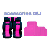 Kit Rosa Capa Banco Carro Em Nylon+ Tp P Passat 2001/2002