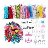 Kit Roupa Boneca Barbie Sapato Acessórios Roupinha 42 Peças