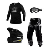 Kit Roupa Conjunto Trilha + Capacete