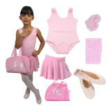 Kit Roupa De Ballet Completa, Figurino Balé Regata