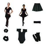 Kit Roupa De Ballet Completo Com Sapatilha Infantil Dança