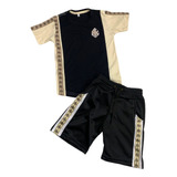 Kit Roupa Infantil Masculino Camisa Bermuda