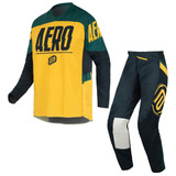 Kit Roupa Motocross Asw Podium Vitalogy 2024 Amarelo Trilha