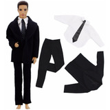 Kit Roupa Noivo Para O Boneco Ken + Sapato Noivo Da Barbie