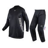 Kit Roupa Trilha Motocross Asw Image Way 2024 Preto