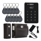 Kit Sa 202 Controle De Acesso 10 Tags E Fechadura Elétrica 