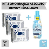 Kit Sabão Em Pó Omo Branco