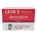 Kit Sabonete Facial Em Barra Dermotivin Salix 3 Unid - Full