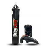 Kit Saco De Pancada 90 Cm Profissional + Par Luva Bate Saco