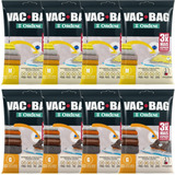 Kit Saco Vácuo Roupa Vac Bag 4 Médio 45x65 E 4 Grande 55x90