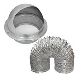 Kit Saída Coifa Tramontina Tampa Exaustor Inox Duto 2 Metros