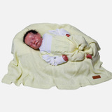 Kit Saida De Maternidade Tricô Completo Menina E Menino