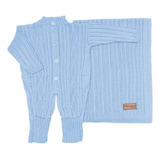 Kit Saída Maternidade Tricot 2 Peças Completa Menino Menina